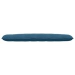 vidaXL Coussin de Dos Bleu 200 x 50 cm Tissu en velours côtelé