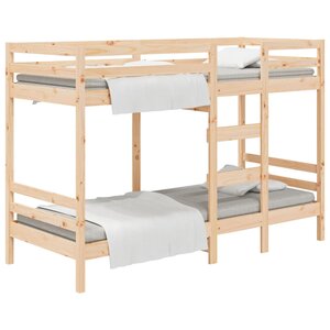 vidaXL Lit superposé sans matelas 80x200 cm bois de pin massif