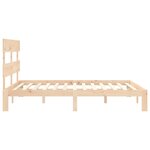 vidaXL Cadre de lit sans matelas bois de pin massif