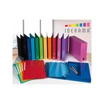 Classeur A4 4 Anneaux 30mm Iderama - Jaune - X 10 - Exacompta