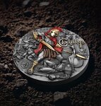 Pièce de monnaie en Argent 5 Dollars g 62.2 (2 oz) Millésime 2024 GLADIATORS