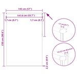 vidaXL Store enrouleur occultant café 145x230 cm largeur du tissu