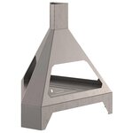 vidaXL Braise Marron 50 x 43 x 52 cm Acier