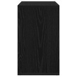 vidaXL Table Gigogne 3 Pièces Chêne noir Bois d'ingénierie
