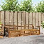 vidaXL Ensemble de canapés d'extérieur 3 pc Naturel