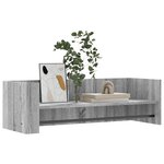 vidaXL Étagère murale sonoma gris 100x35x30 5 cm bois ingénierie
