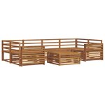 vidaXL Ensemble de canapés d'extérieur 7 pc Naturel