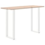 vidaXL Pieds de table de bar en U 2 pièces blanc 40 x (110-111) cm acier