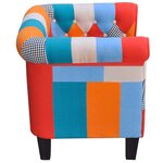 vidaXL Fauteuil avec design de patchwork Tissu