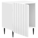 vidaXL Cabinet de chevet Blanc brillant 43 x 34 5 x 52 cm