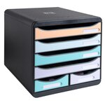 Module De Classement Big Box Maxi 6 Tiroirs Aquarel - Couleurs Assorties - Exacompta
