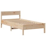 vidaXL Lit bibliothèque sans matelas 90x190 cm bois de pin massif