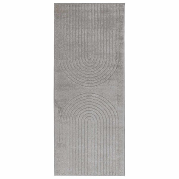 vidaXL Tapis de surface Rectangulaire HUARTE Gris 200 x 80 cm