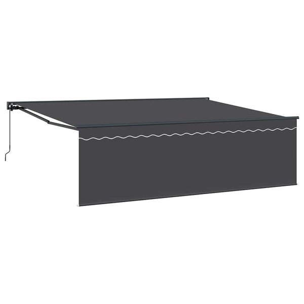vidaXL Auvent Rétractable Anthracite 450 × 300 cm