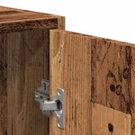 vidaXL Armoire de salle de bain et miroir vieux bois bois d'ingénierie