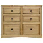 vidaXL Buffet Gamme Corona Pin mexicain 110x43x81 cm