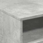 vidaXL Table basse avec lumières LED gris béton 50x49x40 cm