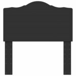 vidaXL Tête de lit avec tête de lit Chêne noir 90 cm Bois d'ingénierie