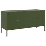 vidaXL Meuble TV vert olive 100 5x39x50 5 cm acier