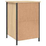 vidaXL Tables de chevet 2Pièces chêne sonoma 40x42x60cm bois d'ingénierie