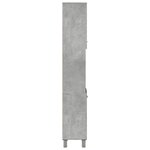 vidaXL Armoire de salle de bain Gris béton 30x30x179 cm Aggloméré