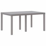 vidaXL Ensemble de salle à manger pour jardin 5 Pièces Gris clair
