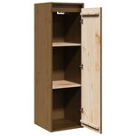 vidaXL Armoire murale Marron miel 30x30x100 cm Bois de pin massif