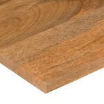 vidaXL Dessus de bureau avec courbe 120x50x2 5 cm manguier massif brut