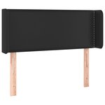 vidaXL Tête de lit à LED Noir 93x16x78/88 cm Similicuir