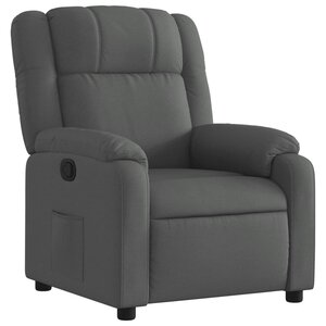 vidaXL Fauteuil inclinable Gris foncé Tissu