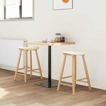 vidaXL Chaises de salle à manger 2 Pièces Naturel 46 x 37 x 63 cm