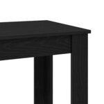 vidaXL Table de bar Chêne noir 102 x 50 x 103 5 cm Bois d'ingénierie