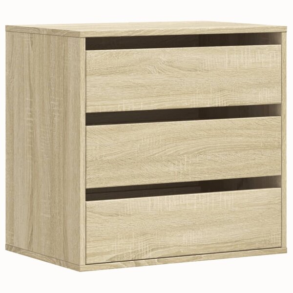 vidaXL Commode d'angle chêne sonoma 60x41x58 cm bois d'ingénierie