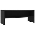 vidaXL Meuble TV Noir 100x40x40 cm Bois d’ingénierie