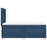 vidaXL Sommier à lattes de lit avec matelas Bleu 80x200 cm Tissu