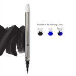 Tube 4 recharges roller noir pointe fine compatible avec Sheaffer MONTEVERDE