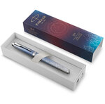 PARKER IM Premium Polar  Stylo roller  Dégradé de gris  recharge noire pointe fine  Coffret cadeau