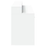 vidaXL Bureau avec lumières LED blanc 160x55x91 cm bois d'ingénierie