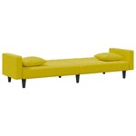 vidaXL Ensemble de canapés 2 Pièces avec coussins jaune velours