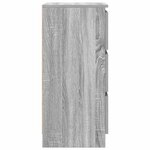 vidaXL Buffet sonoma gris 37 5x35x76 cm bois d'ingénierie