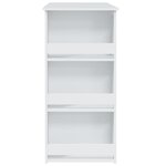 vidaXL Table de bar rangement Blanc 102x50x103 5 cm Bois d'ingénierie