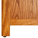 vidaXL Bibliothèque à 6 étagères 80x22 5x180 cm Bois de chêne massif