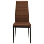 vidaXL Chaises à manger lot de 2 marron tissu
