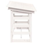 vidaXL Support pour bois de chauffage Blanc 108x64 5x78 cm Bois de pin