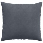 vidaXL Coussins de canapé 2 Pièces Gris foncé 50 x 50 cm