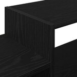 vidaXL Meuble TV mural Montage mural Chêne noir 150 x 28 x 26 cm