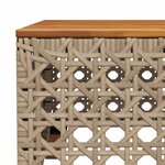 vidaXL Salon de jardin 11 Pièces avec coussins beige résine tressée