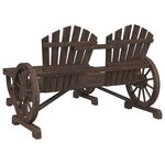 vidaXL Salon de jardin 4 Pièces bois de sapin massif