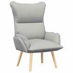 vidaXL fauteuil Gris nuage 69 x 74 x 93 cm Tissu et Contreplaqué