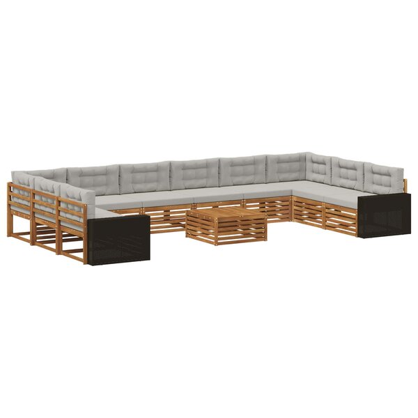 vidaXL Ensembles de canapés 11 pc Bois d'Acacia Massif